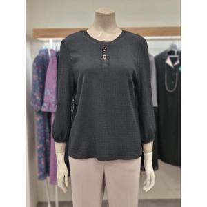 벨리시앙 세이브존07 7부  투버튼 블라우스 BL4308