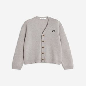 메종키츠네 그레이폭스헤드 컴포트핏 가디건 라이트 그레이 멜란지 PM00502KT1006 H120