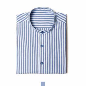 [모로엠]블루 스트라이프 차이나 칼라 셔츠 DMG-SHA-Q4145763
