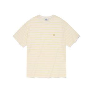 커버낫반팔티 CQK CO2402ST05-YL 마린 스트라이프 티셔츠 옐로우