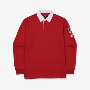 휠라 여성 테니스 헤리티지 카라 긴팔 티셔츠 FS2TLF1311F_HRD