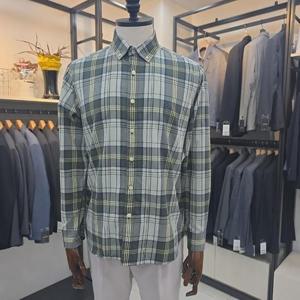 트레몰로 HC05 남성 면 체크 케쥬얼 셔츠 남방 TRHNL5F22810185