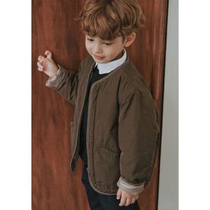 [빈]BZ53JP02KK 카키 노카라 패딩 점퍼