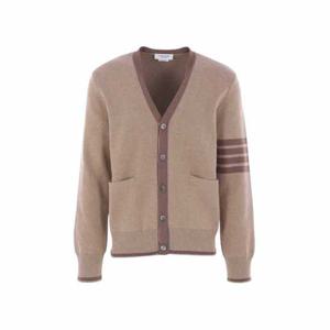 톰브라운 밀라노 스티치 브이넥 가디건 메드 브라운 남성 MKC171D 00219 215