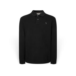 [헤지스] 남성 피케 폴로 긴팔티셔츠 HZTS5D431BK