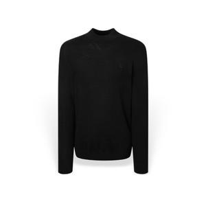 [헤지스] 남성 울 솔리드 모크넥 긴팔니트 HZSW5D435BK