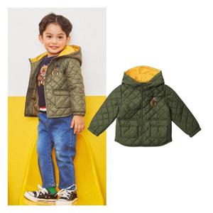 [게스키즈]곰돌이 후드 퀼팅 점퍼 (G36DBJ040-T)