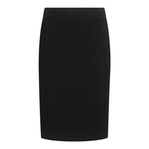 [씨]버튼 장식 H라인 미디 스커트 - SJSAI9301