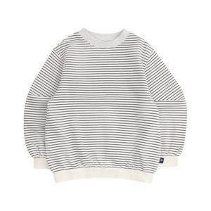 [빈]아이보리 스트라이프 맨투맨 티셔츠BY62TS04IV