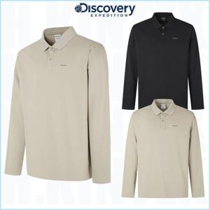 디스커버리 25FW 신상품 DMTL33054 남성 에센셜 긴팔티셔츠 간절기 긴팔카라티 HKRL
