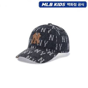 [MLB KIDS] 스트릿 데님 모노그램 볼캡 뉴욕양키스 7ACPM035N