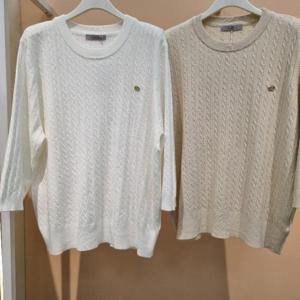 라티움 HC34 부드럽고착용감좋은 품편한세로잔꽈배기8부소매니트 T2531SW07