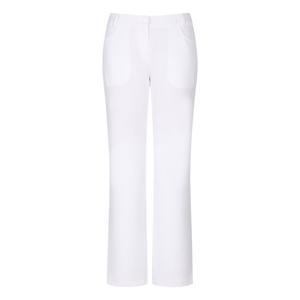 [핑] 여성 백로고 프린트 세미부츠컷 팬츠 121E3PT051_WH