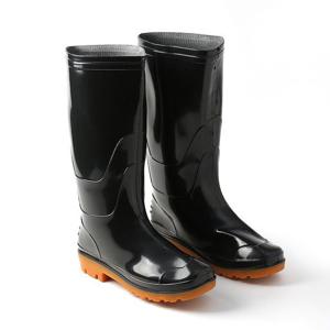 남성장화 뉴 워터 용 롱 작업 장화 260 고무 남성 블랙