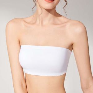 심리스 오프숄더브라 노와이어 튜브탑브라 웨딩 촬영