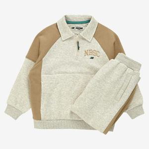 [뉴발란스]뉴발란스 키즈배색포인트 스웻셋업 NK9YE4102U-33 티