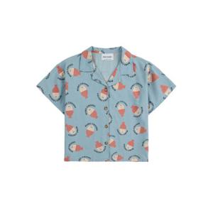 보보쇼즈 남아 연하늘 반팔 티셔츠 B125AC026K_451