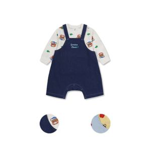 탑텐키즈 MKF1IP1303 남아 유아 버비 티셔츠 오버롤 셋업
