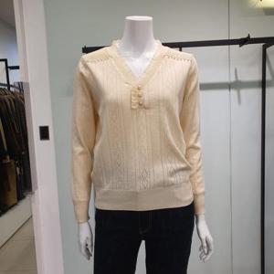 아니베에프 세이브존01 진주장식 V넥니트티 A38KPO520