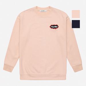 [뱅뱅] 여성 레터링 레이어드 오버핏 맨투맨 (NTI615)