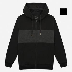 [뱅뱅] 공용 배색포인트 기모 후드집업 (NTI764)