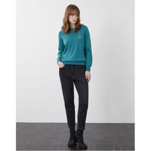 [올리비아로렌]메탈릭 리브 니트 탑____VOCBL3W9461