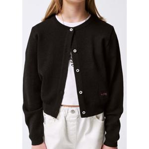 [블루테일]스탠다드핏 버튼 라운드 가디건AZA4CK01BK