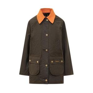 바버 아이콘 모던 비드넬 왁스 자켓 LWX1492LWX ARANCIO GREEN