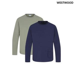 웨스트우드 HC27 우먼 포켓 우븐 라운드티 WP1WCTR406