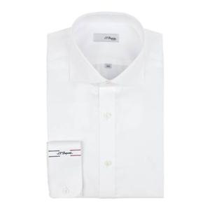 (듀퐁)25년 FW 신상 -SE5FM21LS303SWH(화이트)- 슬림핏 와이드 카라 트윌 솔리드 긴팔셔츠