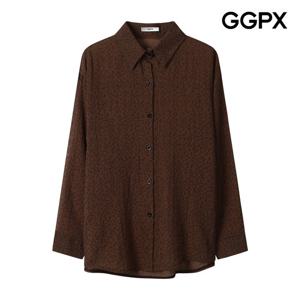 GGPX  레오파드 카라넥 버튼 셔츠 (GP8SH017F)