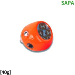 싸파 유동식 타이라바 헤드 40g 오렌지 2개입 참돔낚씨 바다낚시 루어 참돔 선상낚시