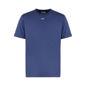 오프화이트 로고 프린트 티셔츠 44MAA027G5J00F