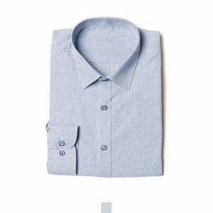 [모로엠]소라색 체크 남성 정장 셔츠 DMG-SHA-Q4467396