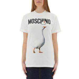 모스키노 반팔 티셔츠 07150541 1001 White