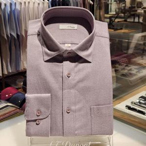 듀퐁셔츠 SE5FM11LS166SPU 비지니스 레이온 혼방 솔리드 일반 핏 셔츠(남방)