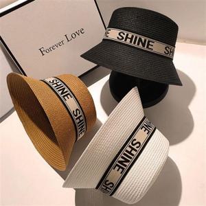 왕골모자 왕골모자 밀짚햇 레터링밴드 여행 데일리 여름 버킷햇