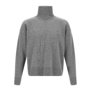 아미 톤온톤 퍼프 로고 울 캐시미어 스웨터 UKS821KN0071 050