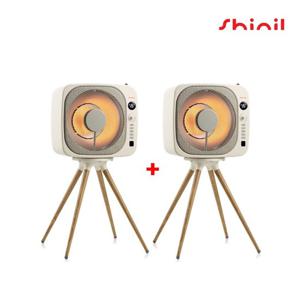 2025 신일 에코팬 큐브히터 더블(2대) 구성_크림베이지( SEH-BE800P)