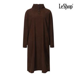 [르샵]버튼 하이넥 골덴 원피스 BP9OP021A