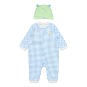 [블루독베이비]BL)체크도기세트우주복 45A70-041-20