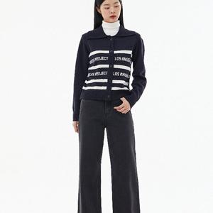 [랩]MARIOAP4KGA64 LAP 로고 플레이 부클 포인트 카라 가디건