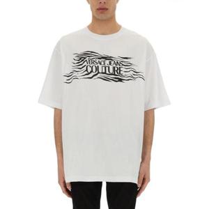 베르사체 반팔 티셔츠 78GAH6L1 J0001003 WHITE