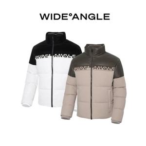 [와이드앵글]CO 로고 트리밍 컬러블럭 다운자켓 M WMW23512