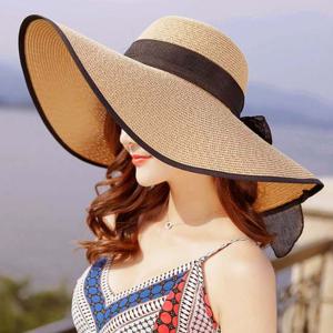 카리나 리본 비치모자 왕골 해변 넓은챙 플로피햇 생활용품 가정용품 생필품