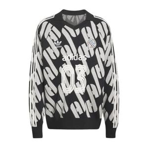 아디다스 브이넥 리브 커프스 로고 풀오버 스웨터 KQ5083 095A