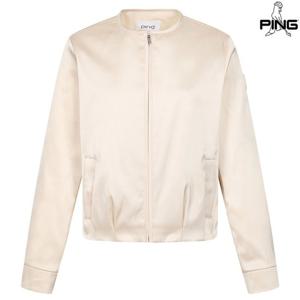 [핑골프][양말증정]여성 폴리 라운드 집업 점퍼 121E3JP183_WH