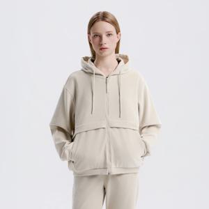 내셔널지오그래픽 N254WFT070 여성 소재변형 후드 풀집업 SILVER BIRCH