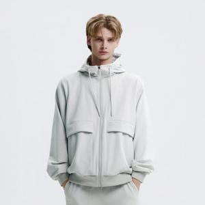 내셔널지오그래픽 N254UFT050 아르켈론 더블웜 기모 우븐 후드 집업 L/GREY