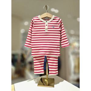 블루독베이비 10 25FW 신상 (RD)STRIPE 슬림 상하세트 (45C7068001)